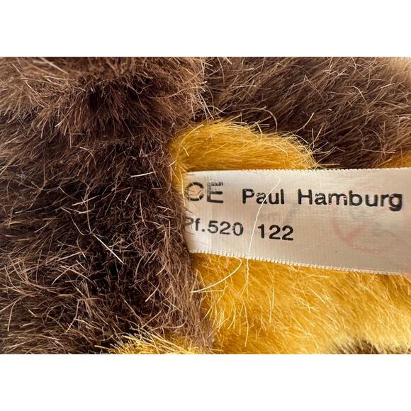 Vtg Paul Import Puppy Dog Plush 9" Hamburg Germany Stuffed Animal 2-Tone Brown - Picture 14 of 16
